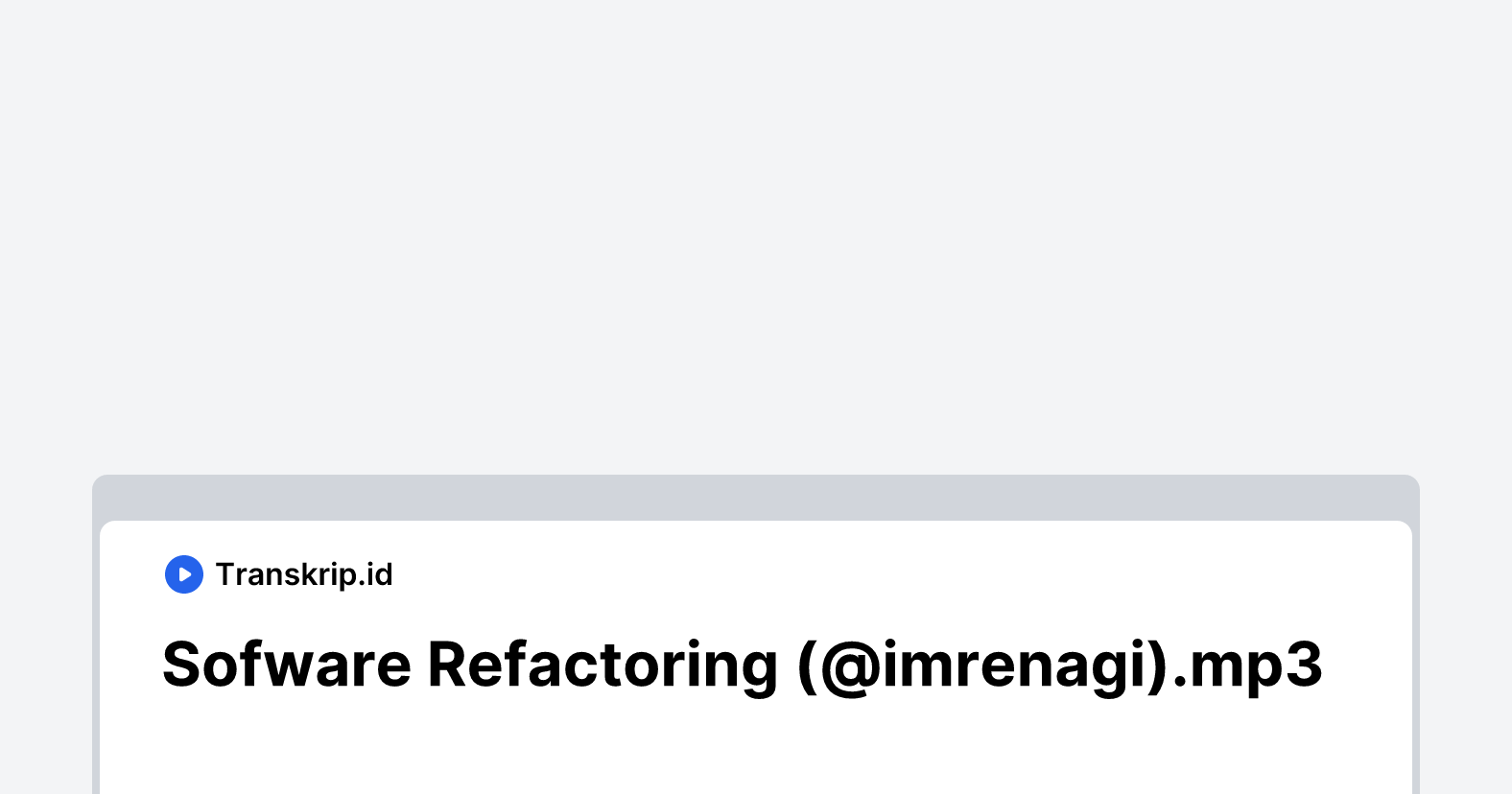 Sofware Refactoring (@imrenagi).mp3